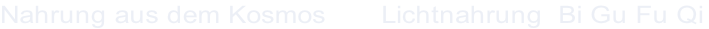 Nahrung aus dem Kosmos       Lichtnahrung  Bi Gu Fu Qi